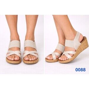 Skechers Relaxed Step Womens Wedge Sandals with Luxe Foam  0088